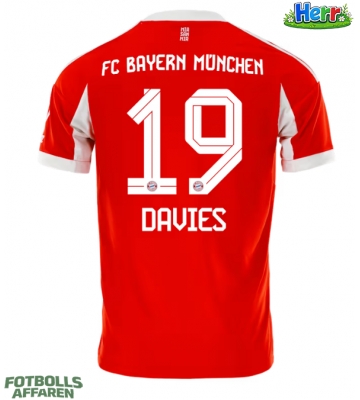 Bayern Munich Alphonso Davies #19 Hemmatröja 2025-26 Kortärmad